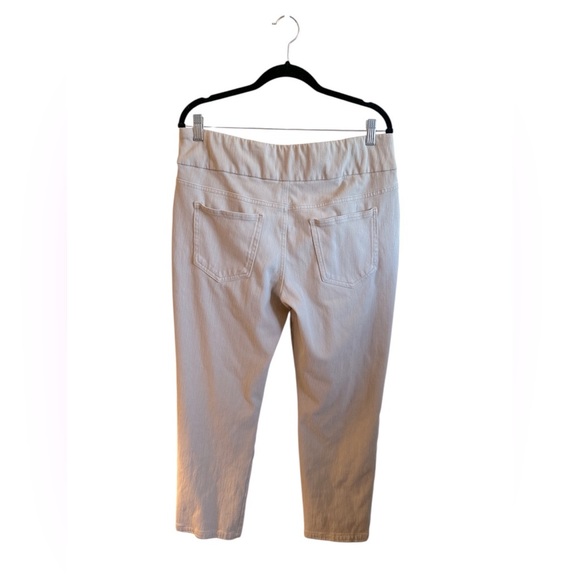 Coldwater Creek Pants Size 14 Light Beige Pull on Wide Elastic Waistband - Picture 4 of 15